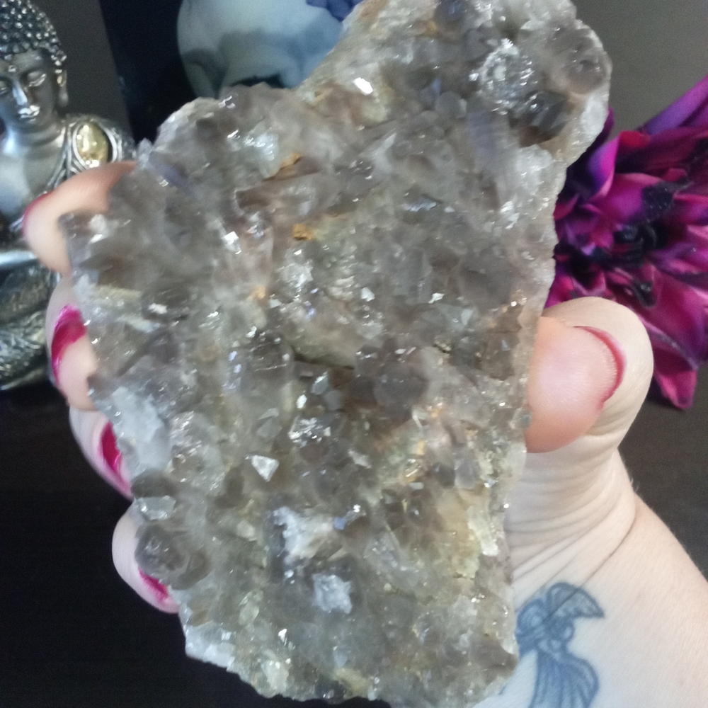 Smoky Quartz Cluster From Brazil